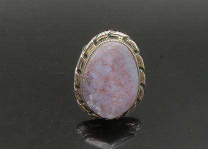 DTR JAY KING 925 Silver  Vintage Agate Twist Shiny Cocktail Ring Sz 7  RG23596
