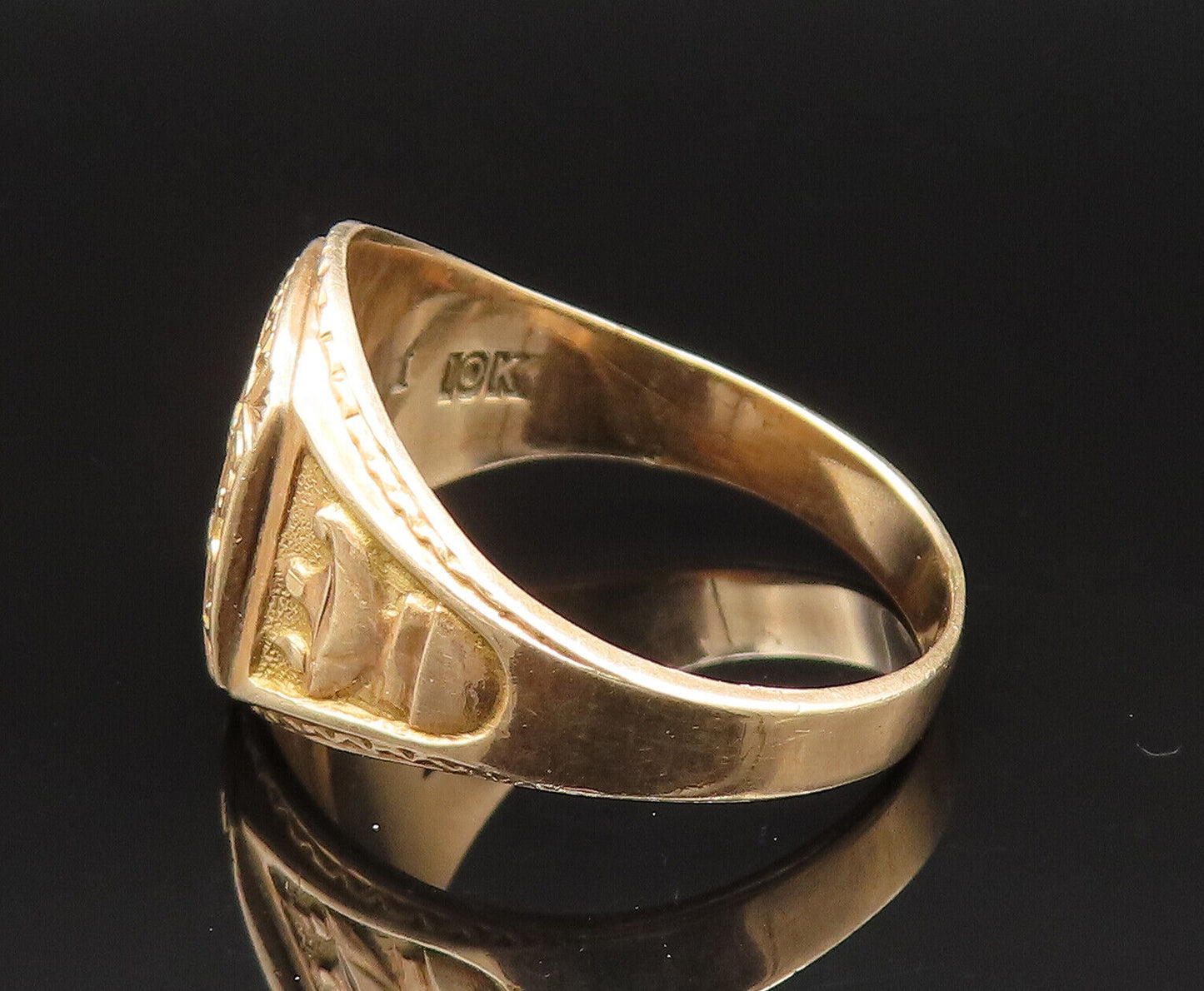 10K GOLD  Vintage Antique Liberty Highschool 1932 Class Ring Sz 10.5  GR413