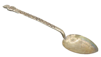925 Sterling Silver  Vintage Antique Traditional Statue Tea Spoon  TR1499
