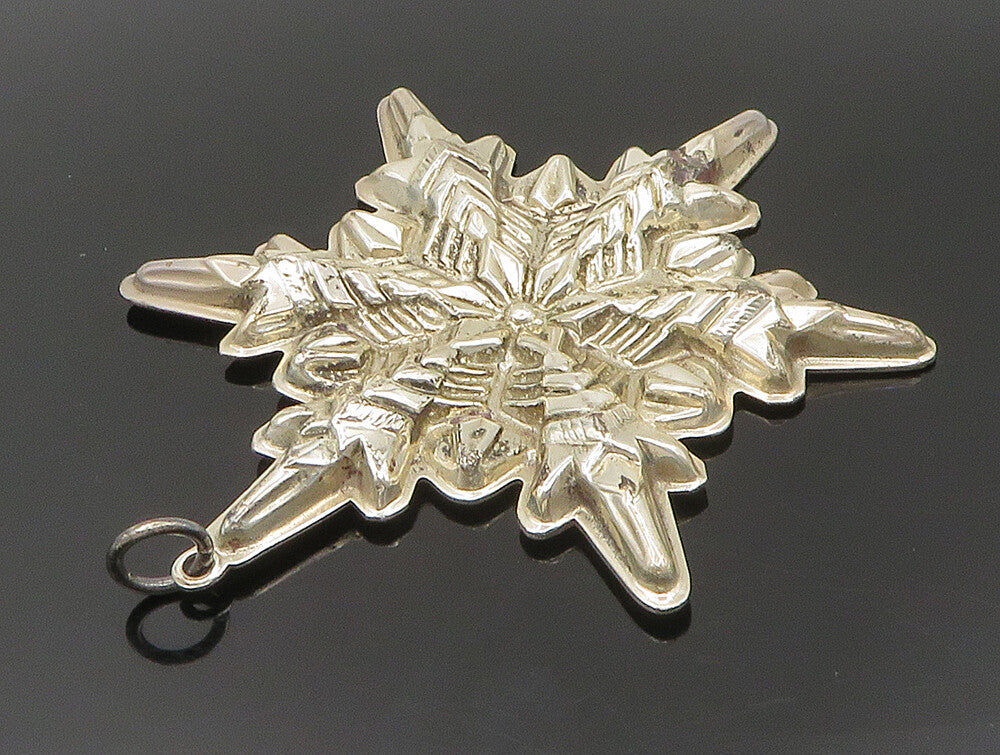 GORHAM 925 Sterling Silver  Vintage Christmas Star Ornament Pendant  PT20058