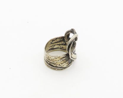 OR PAZ ISRAEL 925 Sterling Silver Vintage Love Heart Band Ring Sz 6  RG19584