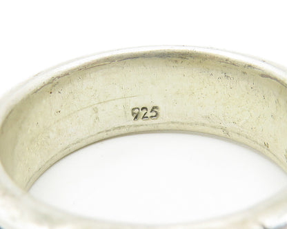 925 Sterling Silver  Vintage Celtic Knot Pattern Spinner Ring Sz 9.5  RG10791