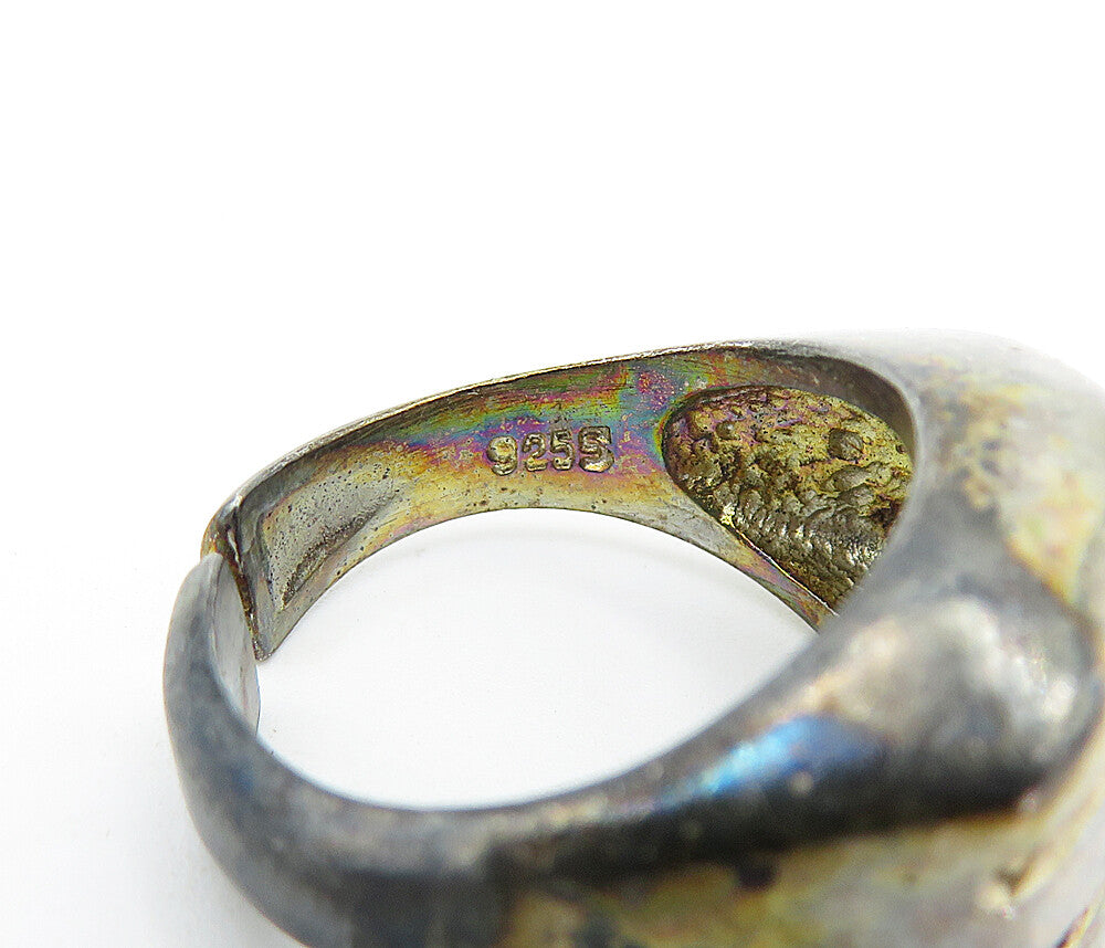 HERMANN SIERSBOL DENMARK 925 Silver  Vintage Square Dome Band Ring Sz 6 RG4160