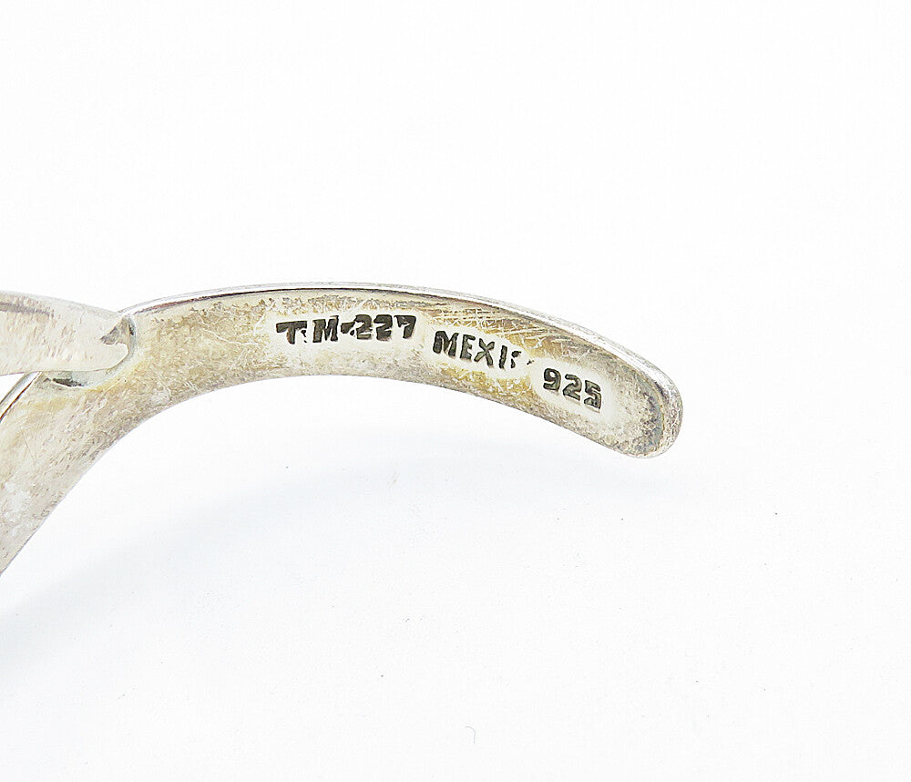 MEXICO 925 Sterling Silver  Vintage 2 Tone Screw Infinity Cuff Bracelet BT2277
