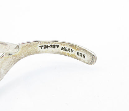 MEXICO 925 Sterling Silver  Vintage 2 Tone Screw Infinity Cuff Bracelet BT2277