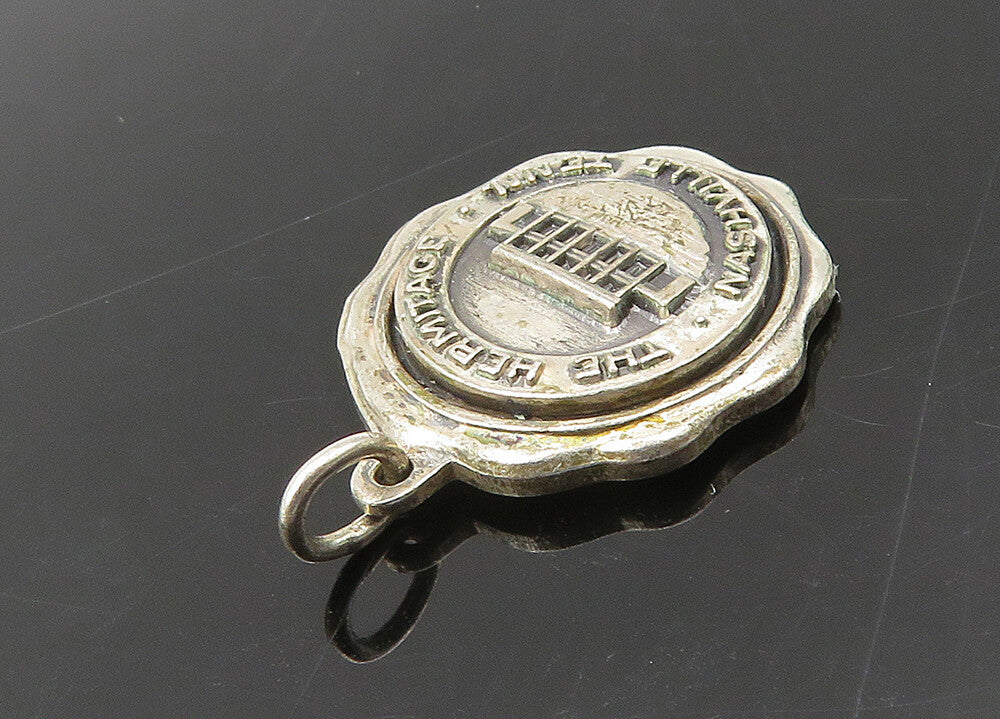 925 Sterling Silver  Vintage Petite The Hermitage Nashville Pendant  PT17818