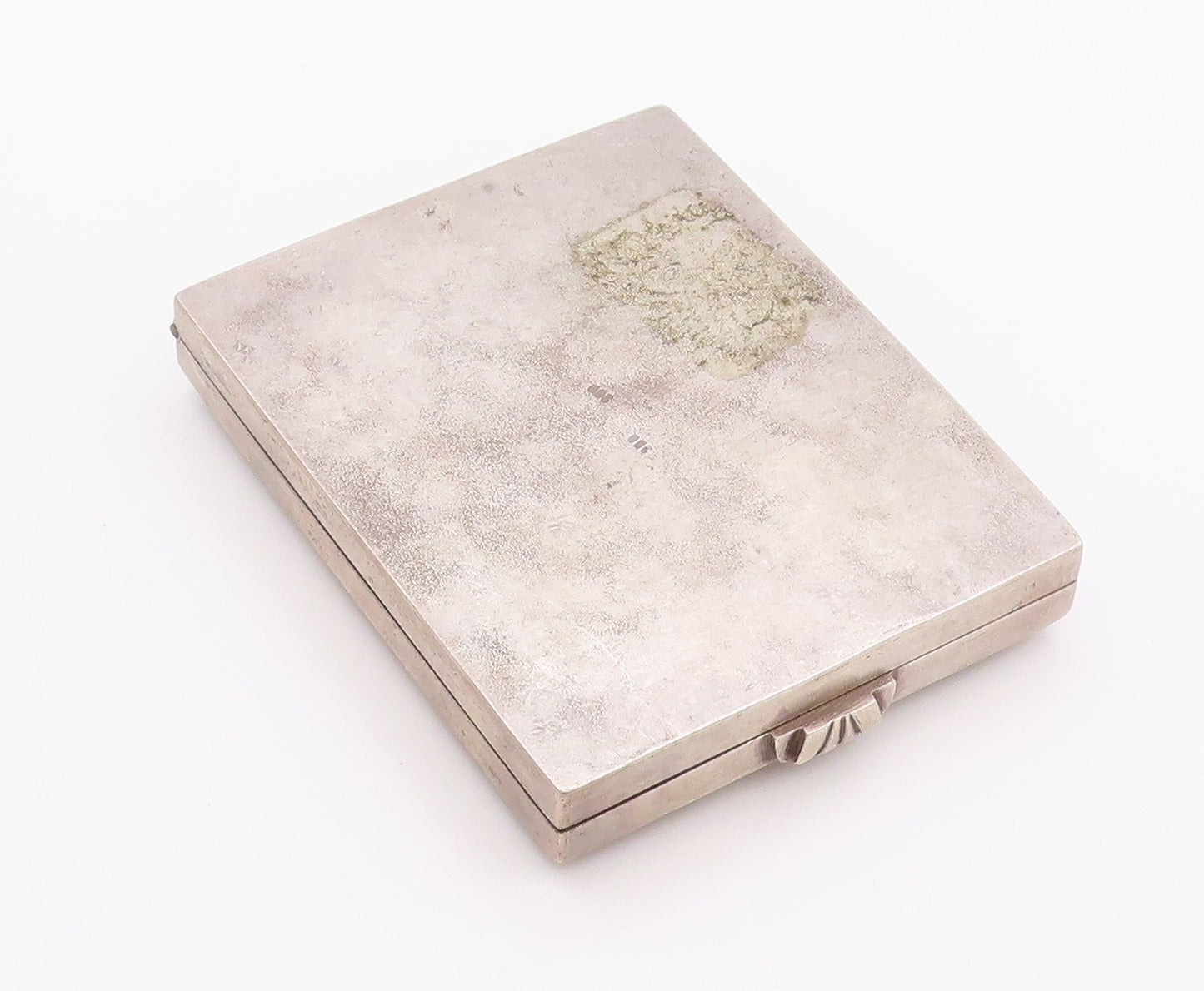 Solid Silver Vintage Cigarette Box Antique Repousse Design (OPENS) TR3901