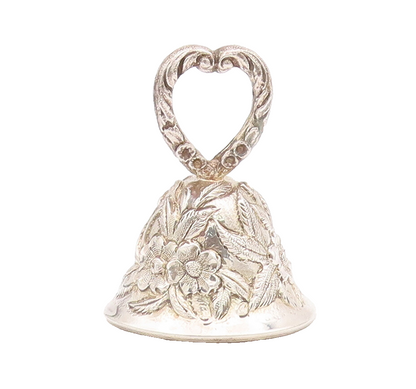 925 Sterling Silver Vintage Toy S. KIRK & SON Floral Bell (Rattles)  TR3721