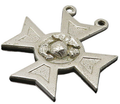 925 Sterling Silver  Vintage United States Military Badge Pendant  PT17063