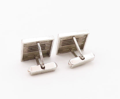 SWANK 925 Sterling Silver  Vintage Antique Shiny Square Cufflinks  TR2832