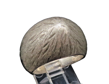 925 Sterling Silver  Vintage Etched Lines Pointed Dome Ring Sz 9  RG25741