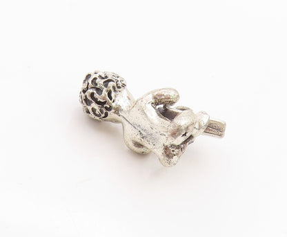 925 Sterling Silver Vintage Pendant 3D Carved Child Drinking Milk Charm  PT24667