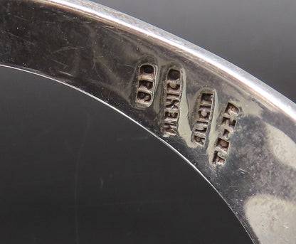 ALICIA MEXICO 925 Silver  Vintage Polished Double Tail Cuff Bracelet  BT9684