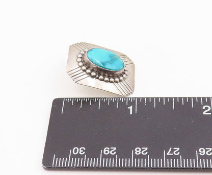 925 Sterling Silver Vintage Earrings NAVAJO Turquoise Single Pieces  EG14293
