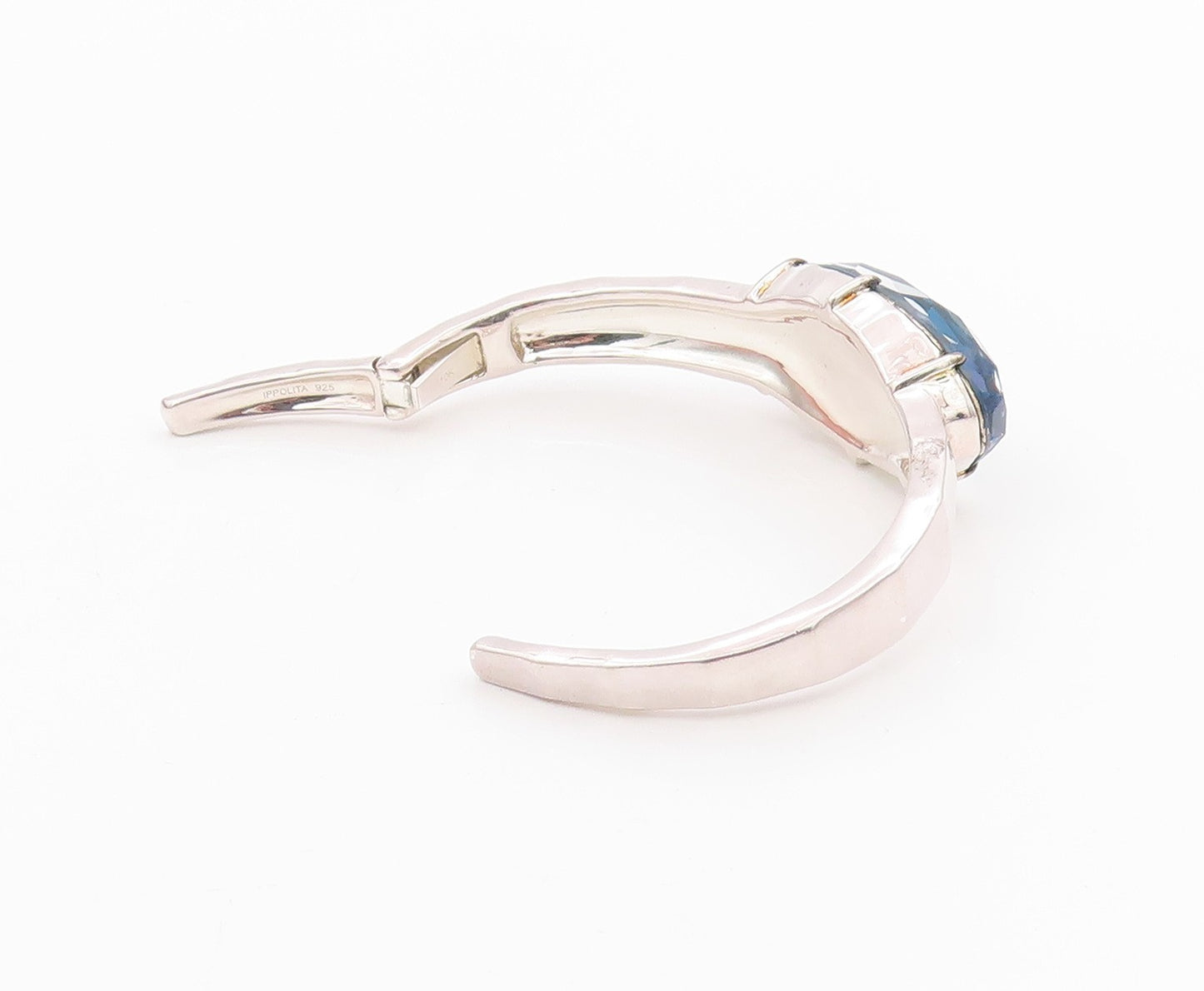 10k Gold 925 Sterling Silver Vintage Bracelet OPPOLITA Gemstone Cuff  BT11338