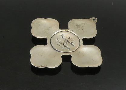 REED & BARTON 925 Silver  Vintage Antique Christmas Cross Pendant  PT18789