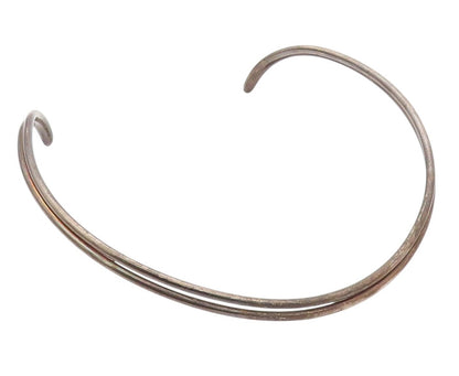 925 Sterling Silver Vintage Necklace MIKELSEN DENMARK Open Ended Cuff  NE4472