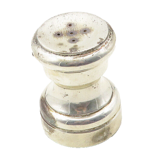 CARTIER 925 Sterling Silver  Vintage Shiny Single Salt Pepper Shaker  TR1763