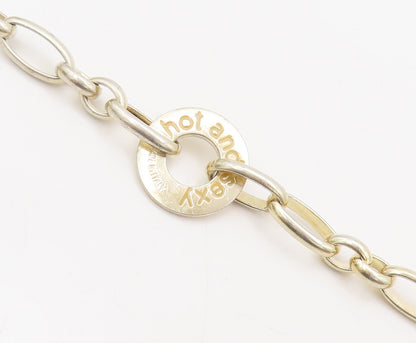 925 Silver  Vintage Gold Plated Etched Onyx Animal Tooth Bracelet  BT10134