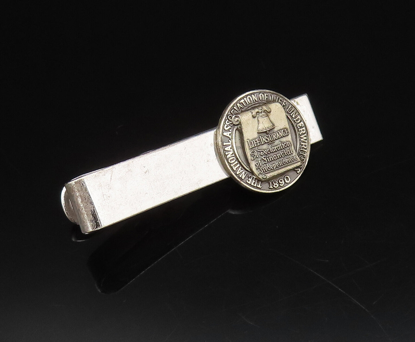 925 Silver Vintage National Association Of Life Underwriters Tie Clip TR3432