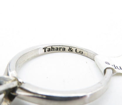TAHARA & CO. 925 Sterling Silver  Cubic Zirconia Solitaire Ring Sz 8  RG5523