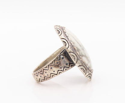 925 Sterling Silver Vintage Ring CAROLYN POLLACK Dark Tone Mable  SZ 7  RG32067