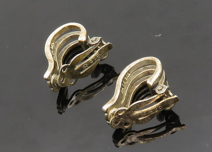 RAGE 925 Sterling Silver  Vintage Love Heart Half Non Pierce Earrings  EG9871