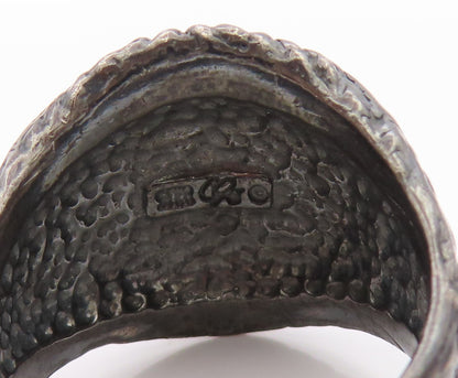 925 Sterling Silver Vintage Ring CAROLYN POLLACK American Eagle  Sz 11.5 RG32553