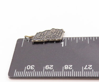 925 Sterling Silver Vintage Pendant Atlanta Georgia State Map Charm  PT25124