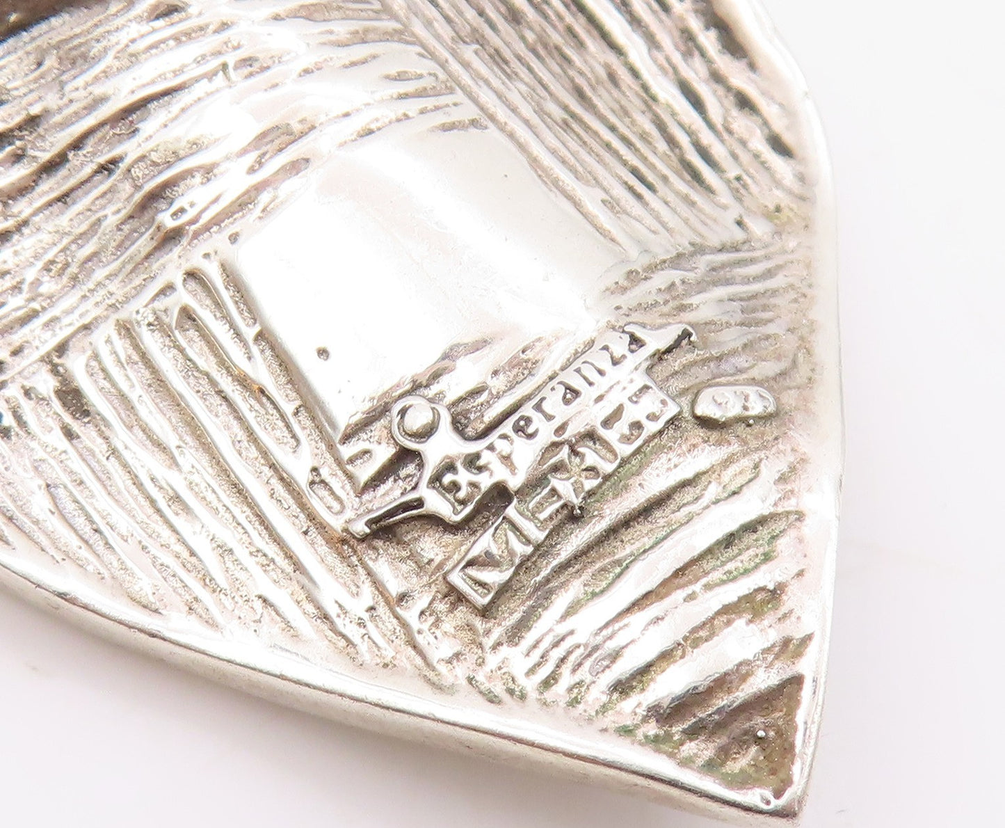 ESPERANZA MEXICO 925 Sterling Silver  Vintage Love Heart Pendant  PT17579