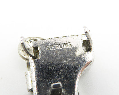 925 Sterling Silver  Vintage Shiny Petite Grand Piano Pendant (OPENS)  PT8439