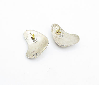 BAYANIHAN 925 Silver & 14K GOLD  Vintage Hollow Design Drop Earrings  EG2383