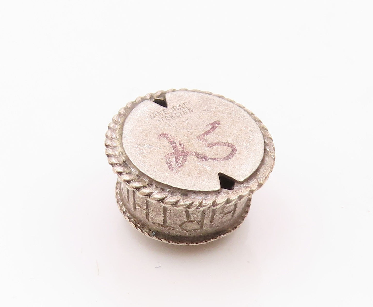 DANECRAFT 925 Sterling Silver  Vintage Happy Birthday Cake Pendant  PT17721
