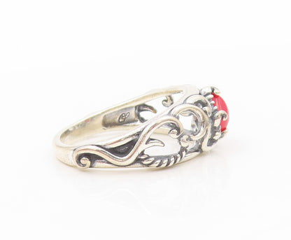 925 Sterling Silver Vintage Ring CAROLYN POLLACK Gemstone Swirls  SZ 9  RG31962