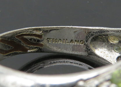 DAVID SIGAL 925 Silver  Vintage Smoky Topaz Dome Cocktail Ring Sz 8  RG22484