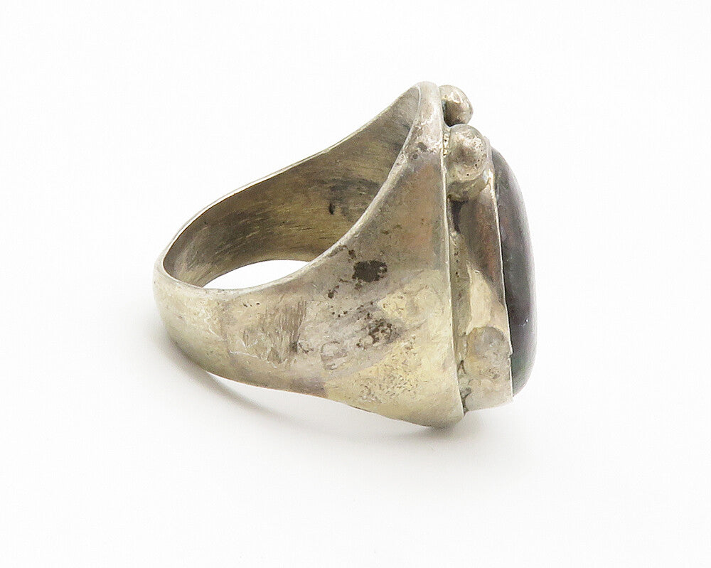 925 Sterling Silver  Vintage Anyolite Smooth Cocktail Ring Sz 10  RG14686