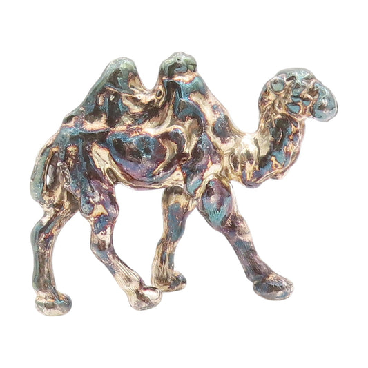 925 Sterling Silver Vintage Decorative Piece Dual Hump Miniature Camel  TR4039