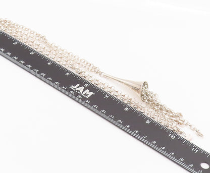 RLM STUDIO 925 Sterling Silver  Vintage Ring Chain Tassel Necklace  NE4183