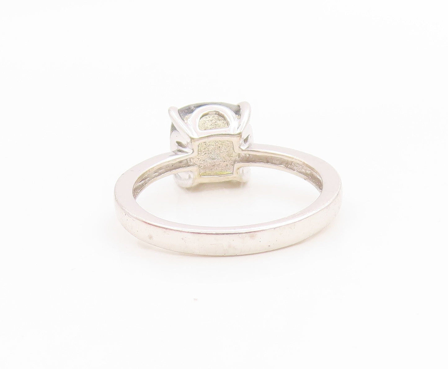 925 Sterling Silver Vintage Ring Elegant Moonstone Solitaire Band  Sz 7  RG35970