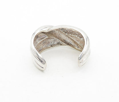 CHARLES KRYPELL 925 Sterling Silver  Vintage Shiny Swirl Cuff Bracelet  BT1649
