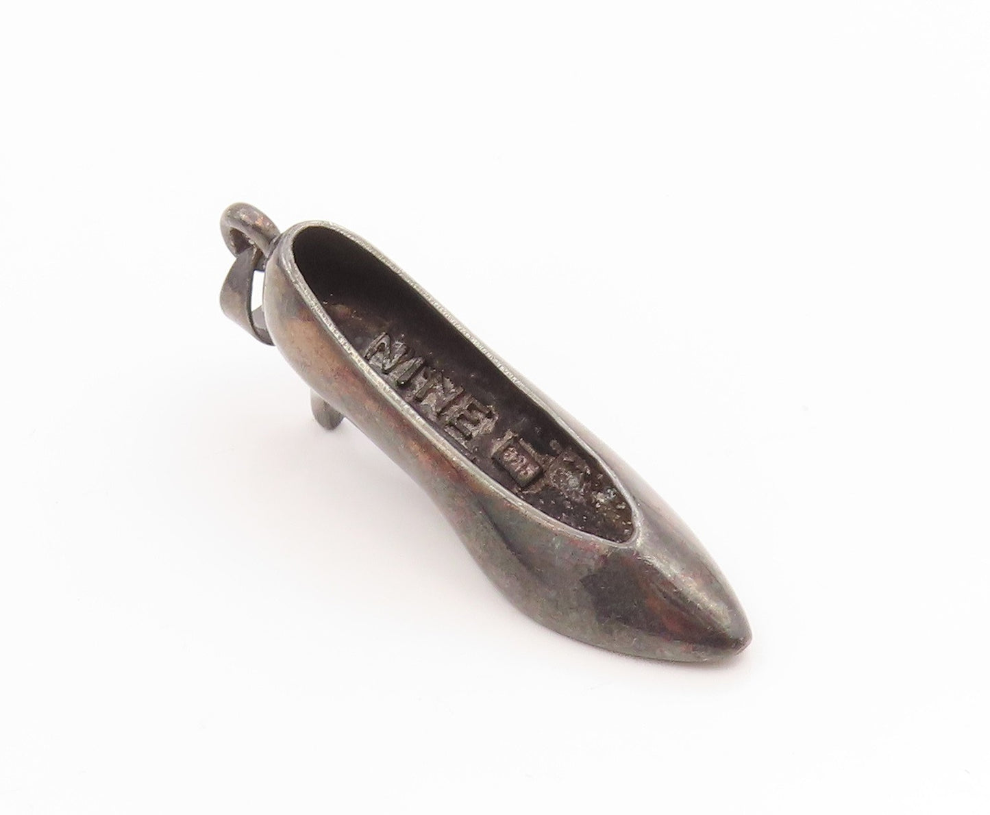 925 Sterling Silver Vintage Pendant NINE WEST Classic High Heel Shoe  PT26066