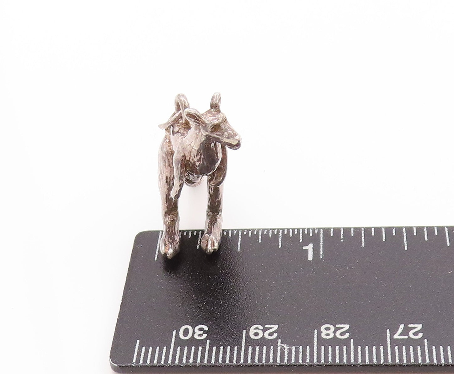 925 Sterling Silver Vintage Pendant Solid Kangaroo Cutout Charm  PT24225