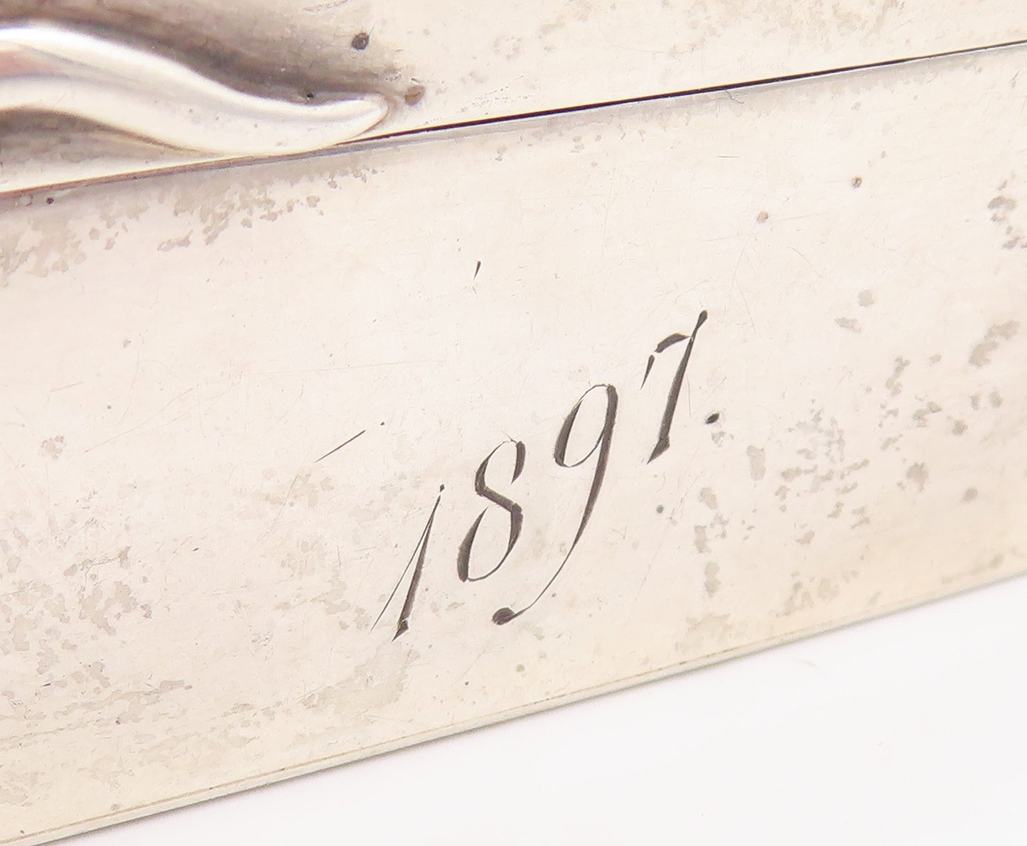 925 Sterling Silver Vintage Snuff Box Beaded Rectangular Cigarette Case  TR4222
