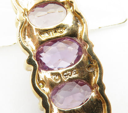 ROSS SIMON 925 Silver  Genuine Diamonds & Mystic Topaz Shiny Pendant  PT11757