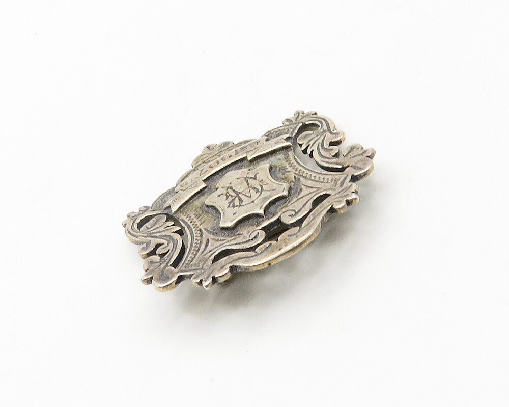 HP ENGLAND 925 Silver  Vintage Antique Handicap Award 1907 Brooch Pin  BP7449
