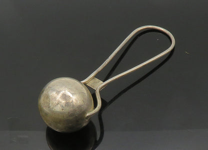 MEXICO 925 Sterling Silver  Vintage Shiny Baby Rattle Toy (JINGLES)  TR2968