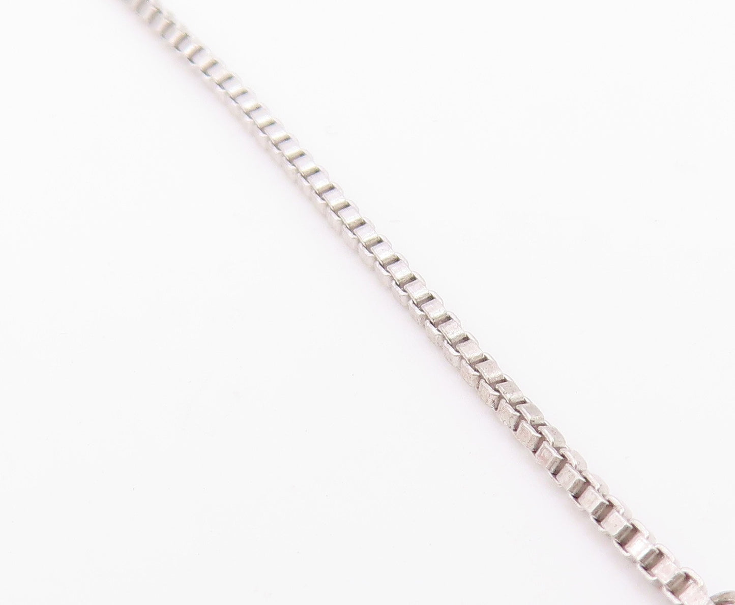 925 Sterling Silver  Vintage Prong Set Peridot Shiny Chain Bracelet  BT8049