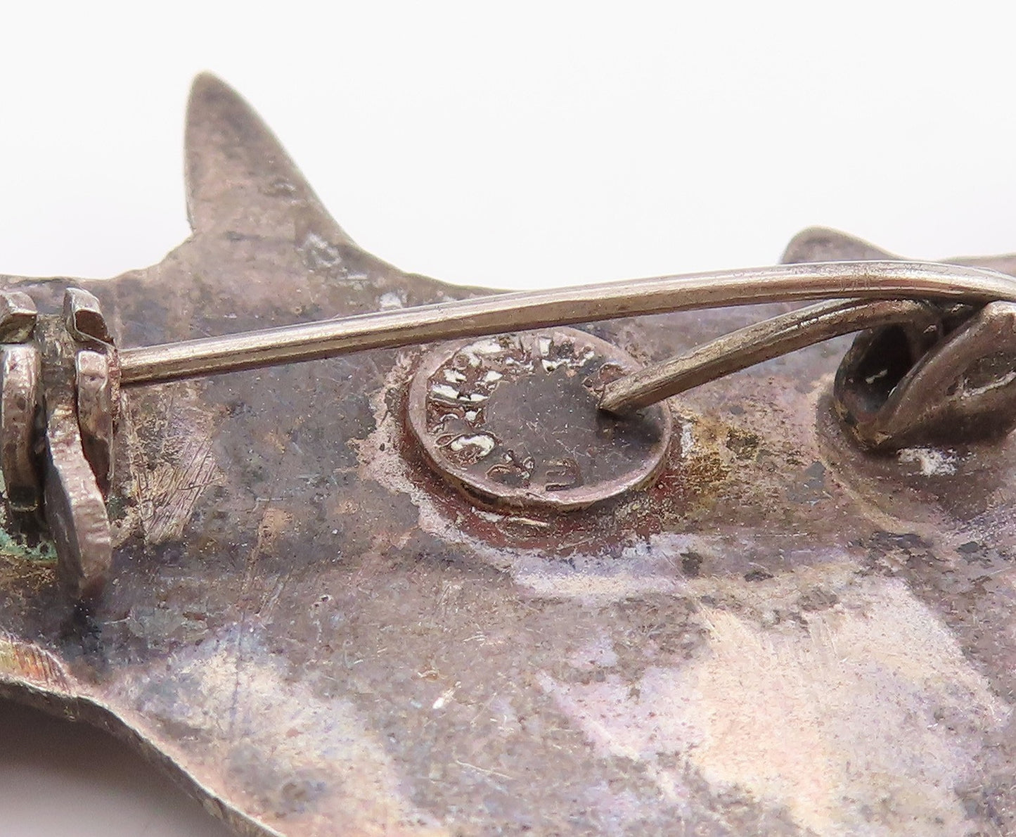 925 Sterling Silver Vintage Brooch Etched Scottish Terrier Dog Figurine  BP12158