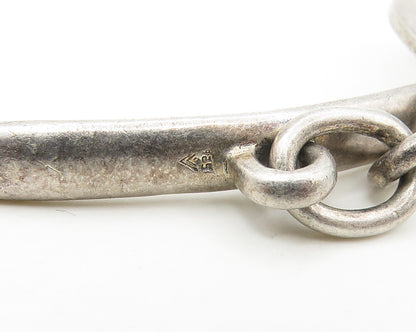 SILPADA 925 Silver  Vintage Dark Tone Smooth Circle Link Chain Bracelet BT6940