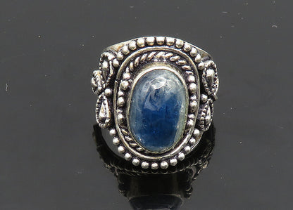 925 Sterling Silver  Vintage Cabochon Kyanite Cocktail Ring Sz 8.5  RG19985